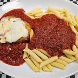 Mario McGees Pizza in Green Valley | Chicken Parmesan with Ziti Pasta